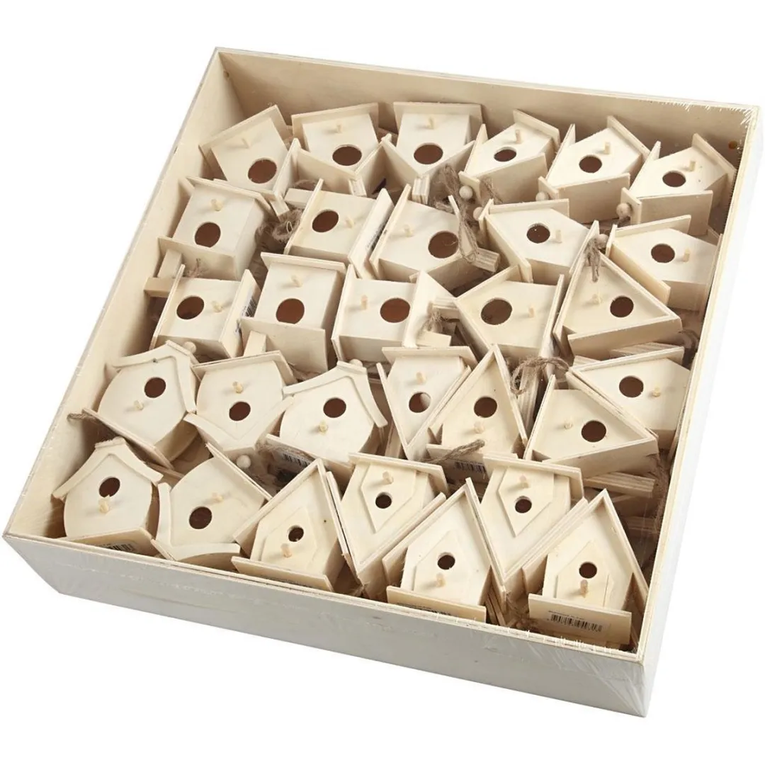 Creativ Company Vogelhuis Populier - 60 Stuks