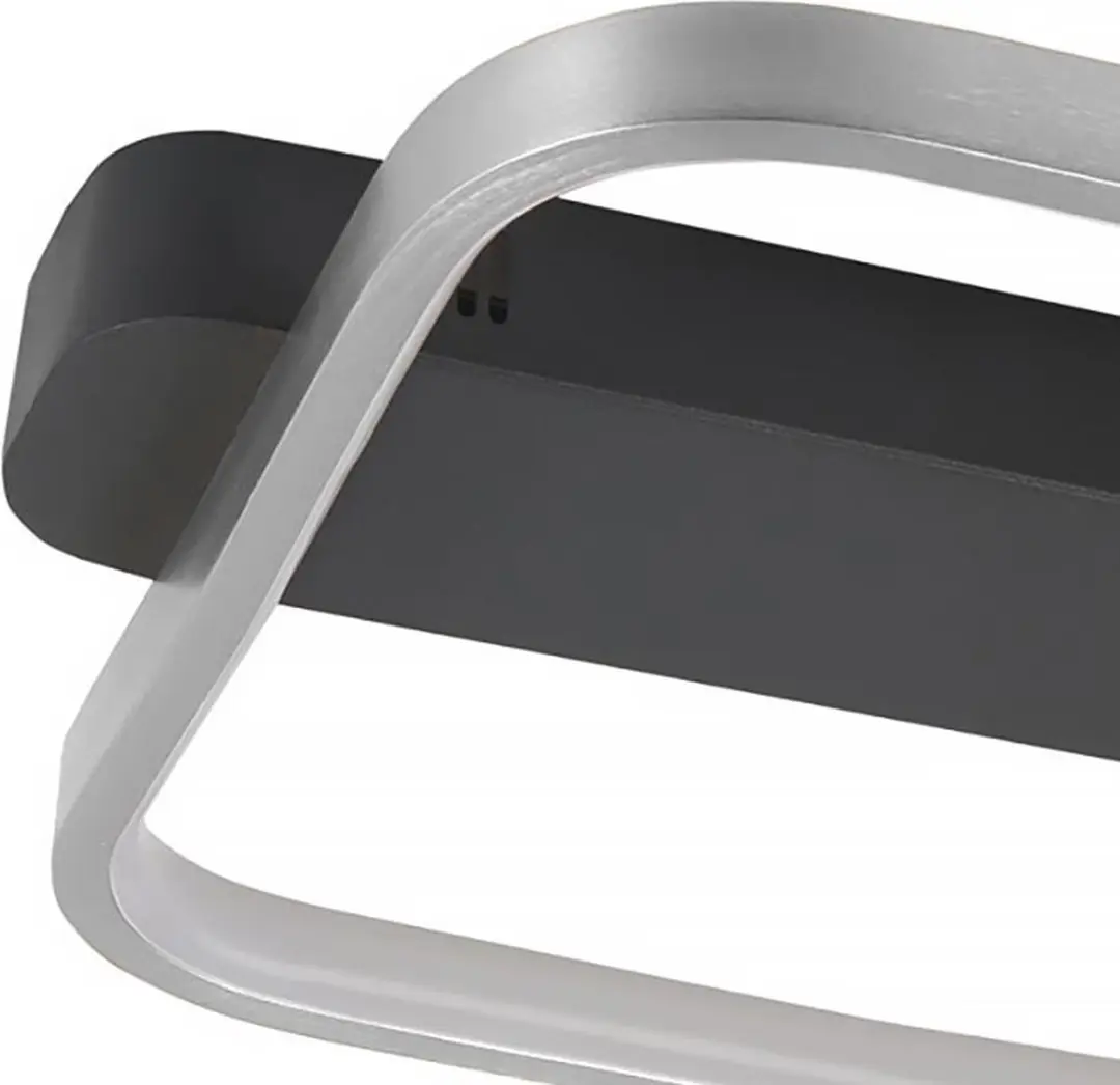 HighLight Ascona LED Plafondlamp 20W - Zwart/Nikkel - afbeelding 2 van 4
