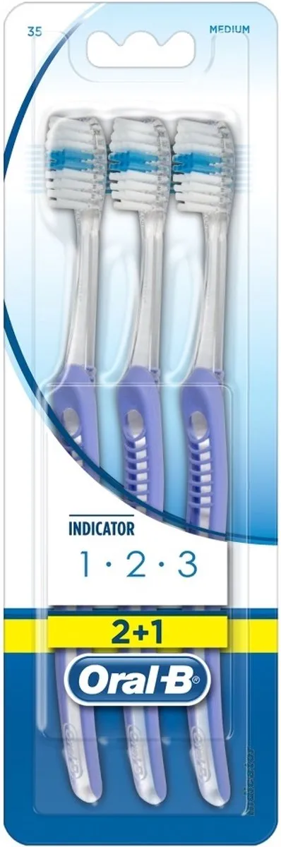 Oral-B Medium Indicator Tandenborstels - 3 Stuks