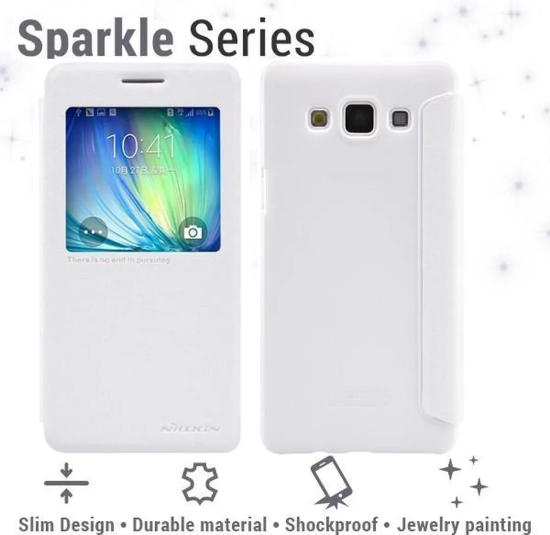 Nillkin Sparkle Booktype Hoes Samsung Galaxy A5 2015 - Zwart - afbeelding 2 van 6