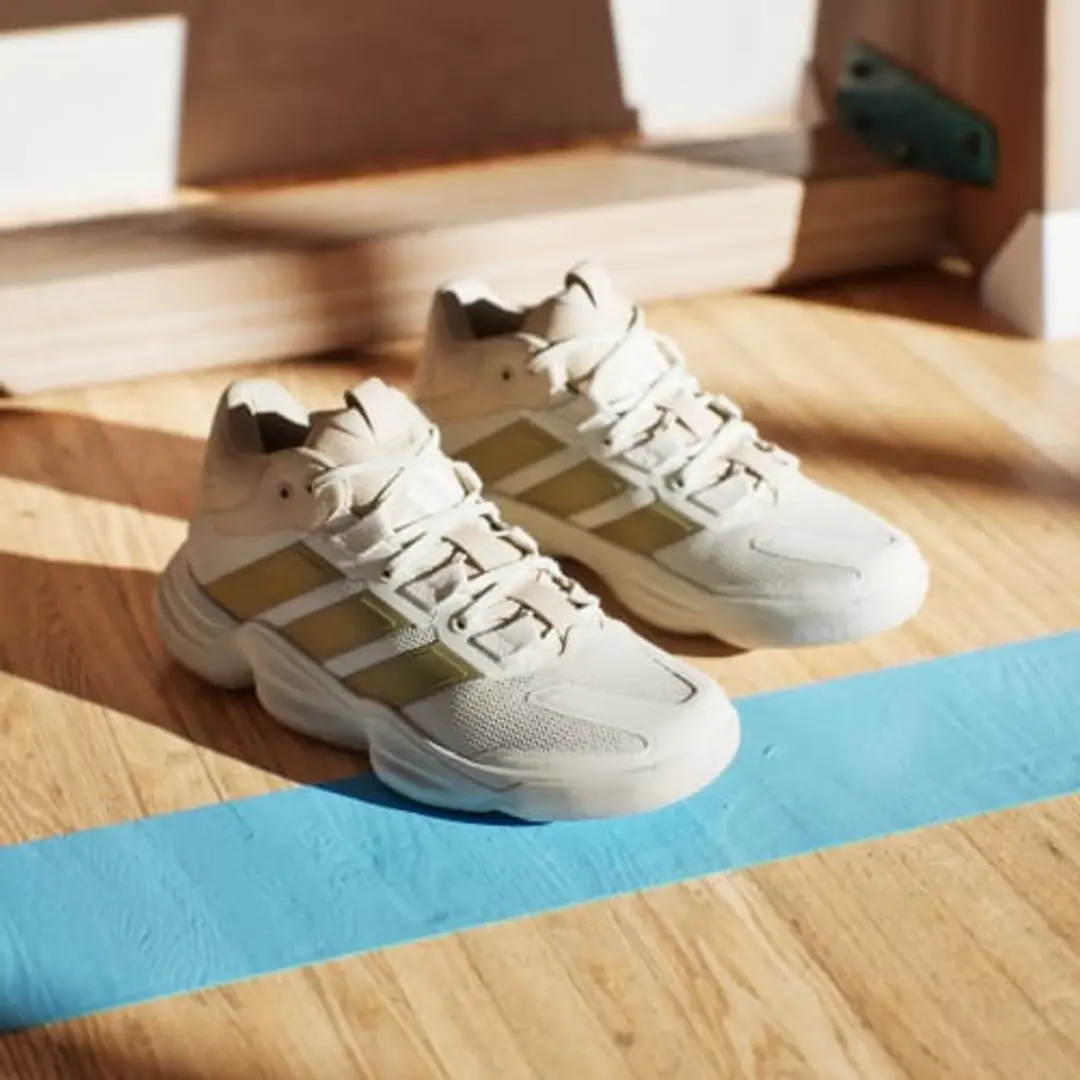 adidas Courtstabil Dames Indoorschoenen - Wit - afbeelding 3 van 6