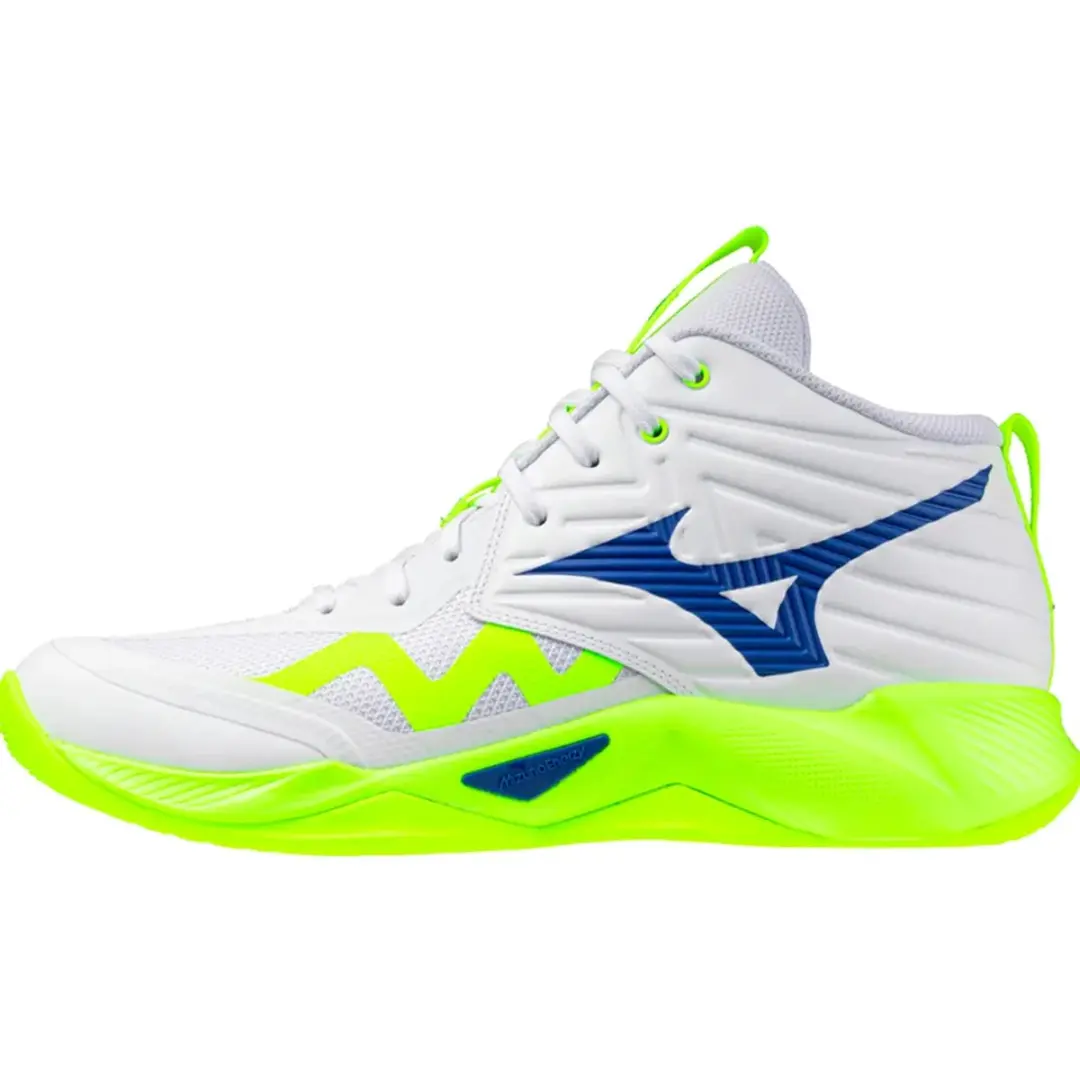 Mizuno Wave Momentum Pro Mid Indoor Schoenen - Wit - 45 - afbeelding 2 van 6