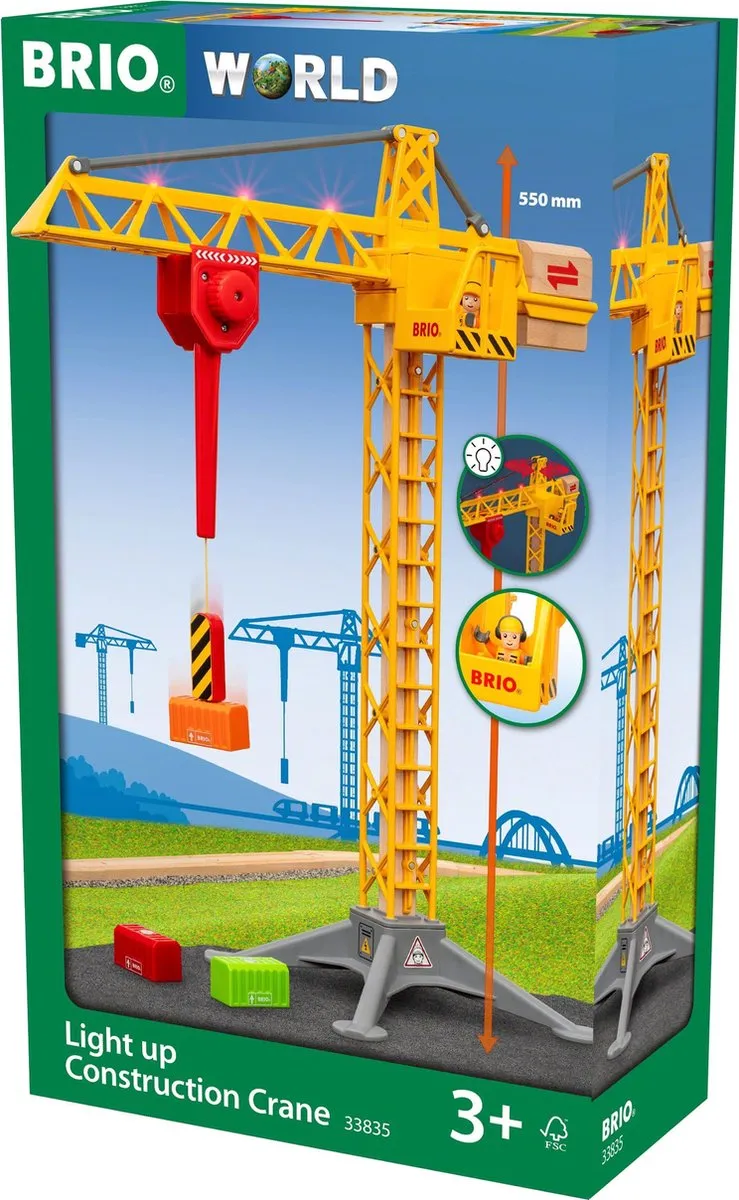 BRIO Light Up-Bouwkraan 33835