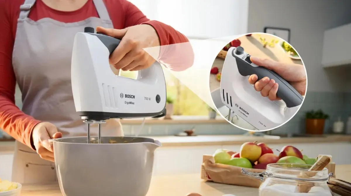 Bosch MFQ37470 ErgoMixx Handmixer 750W - Wit - afbeelding 6 van 6
