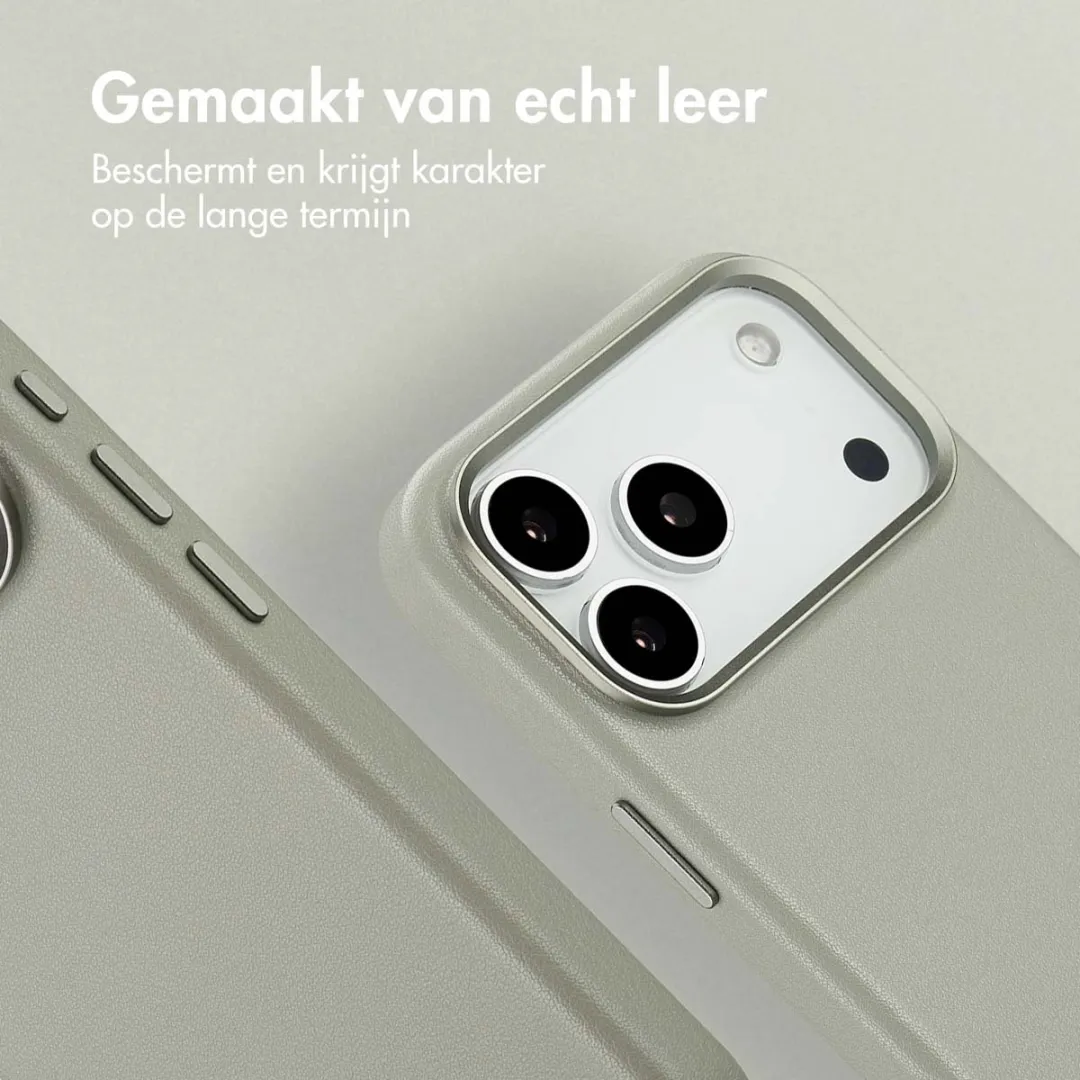 Accezz iPhone 17 Pro Max Hoesje Light Grey - 2 Stuks