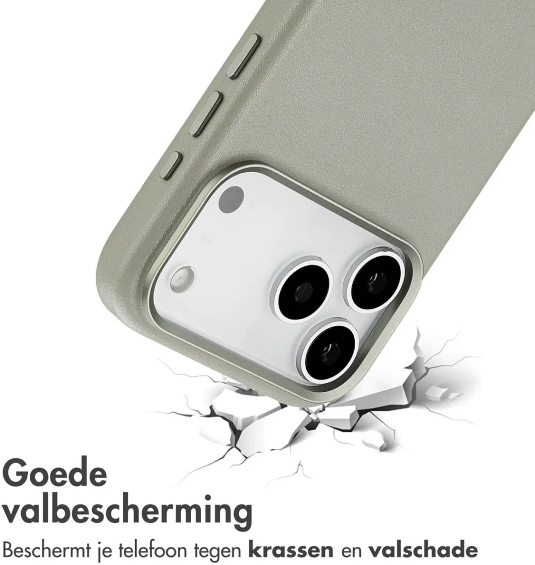 Accezz iPhone 17 Pro Max Hoesje Light Grey - 2 Stuks