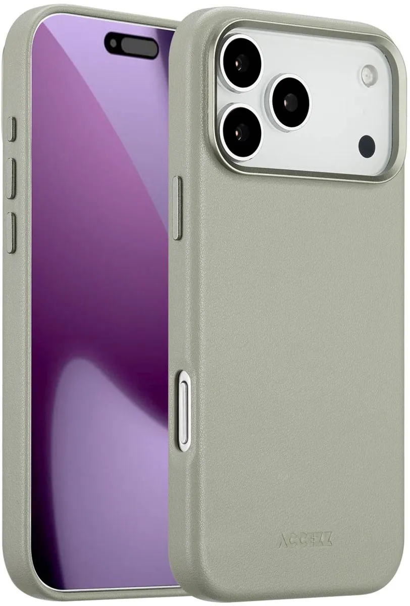 Accezz iPhone 17 Pro Max Hoesje Light Grey