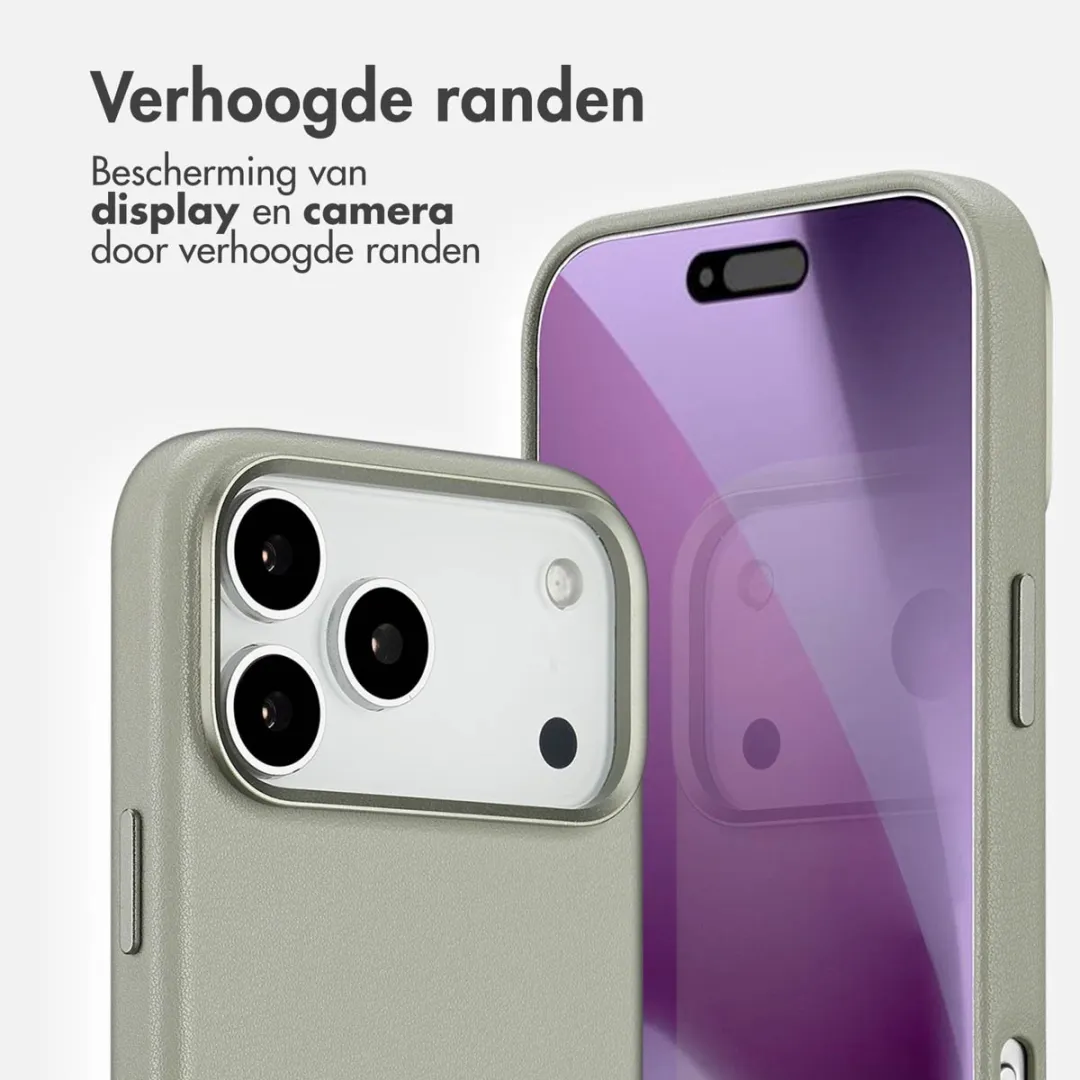 Accezz iPhone 17 Pro Max Hoesje Light Grey - 2 Stuks