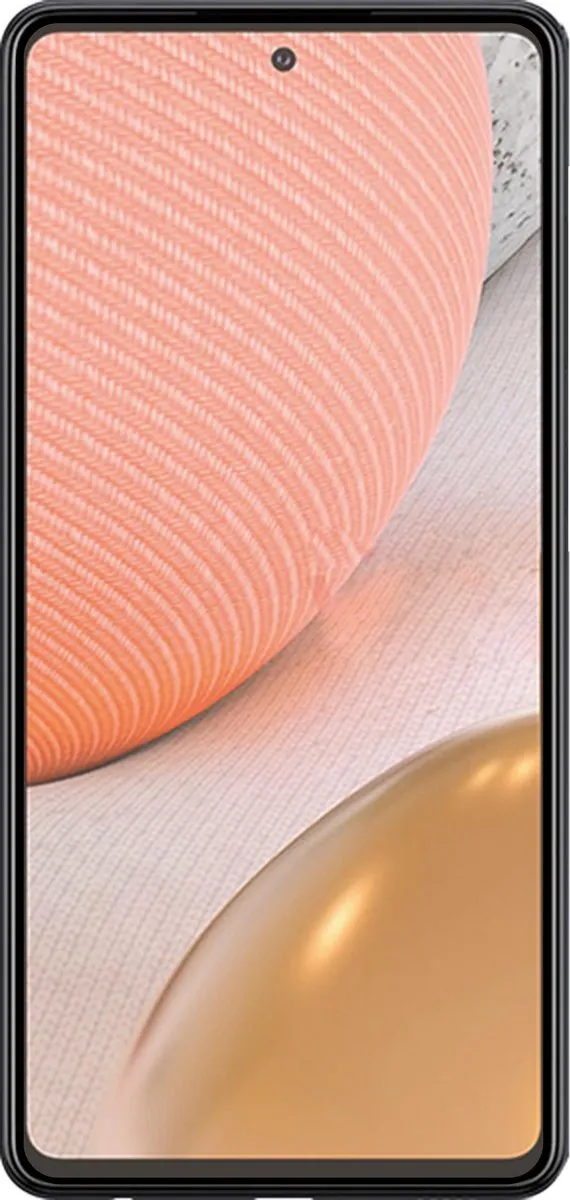Azuri FORTE Tempered Glass Screenprotector Samsung A72 - Zwart - afbeelding 2 van 3