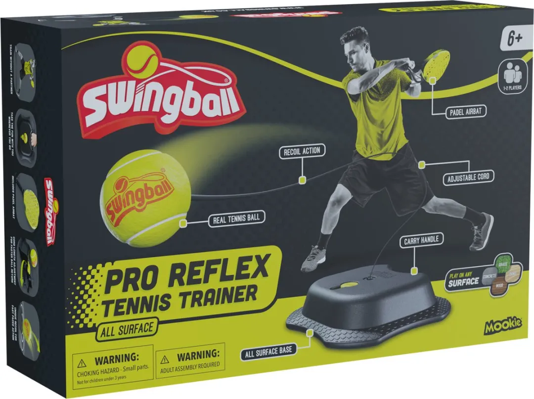 Mookie Toys Swingball Reflex Tennis Pro - Zwart/Geel