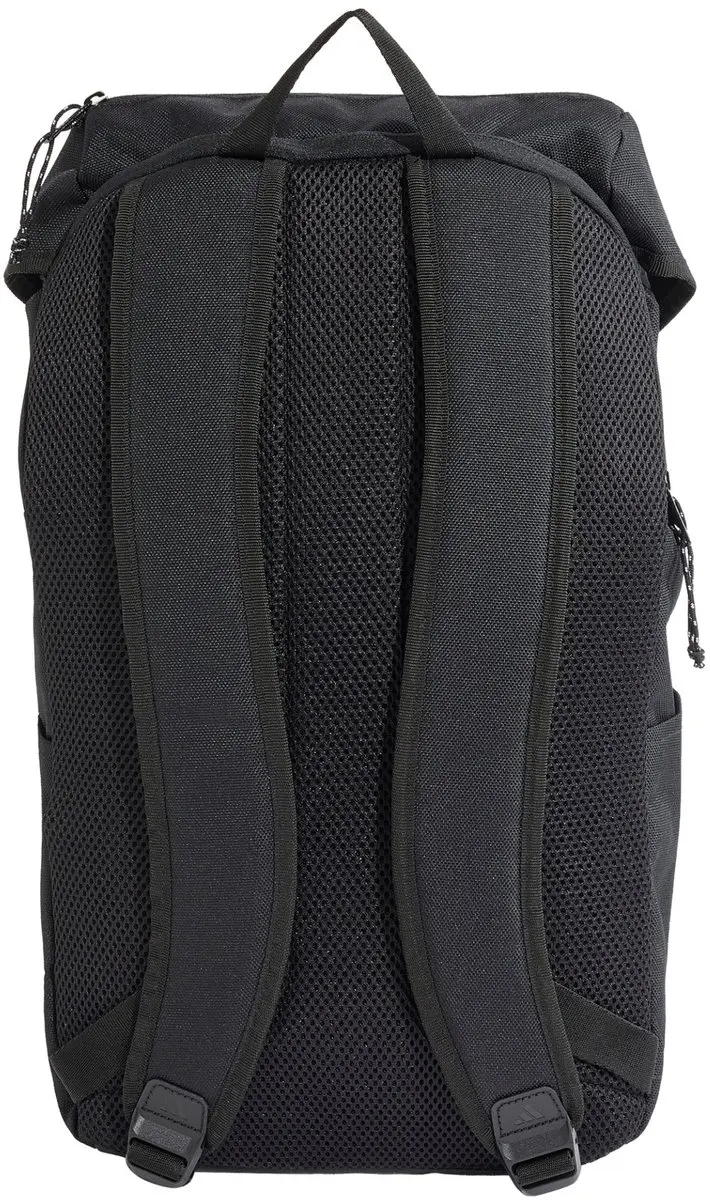 adidas 3-Stripes Rugzak met Klep KG9575 - 27,5L - Zwart - afbeelding 4 van 6