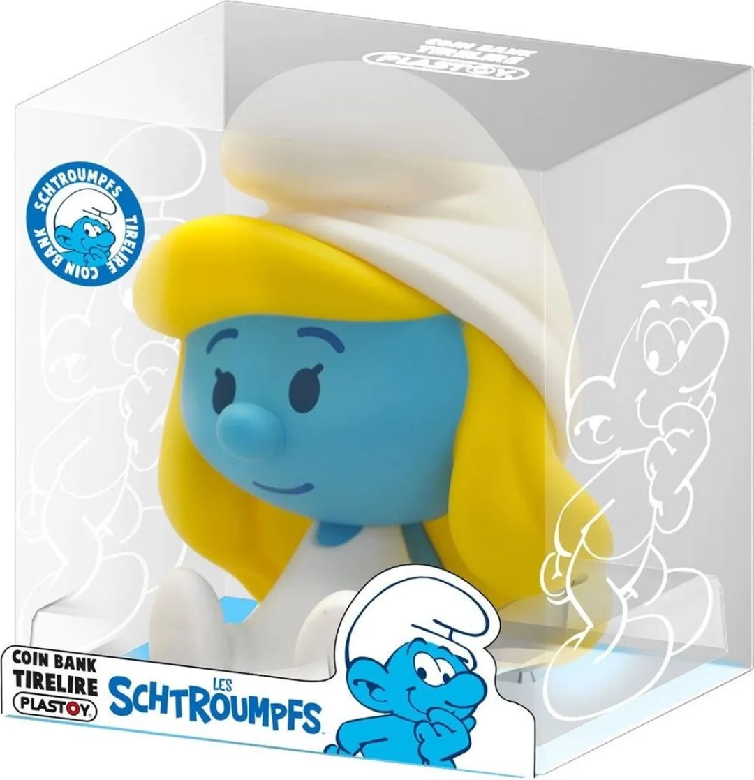 Plastoy Smurfin Chibi Spaarpot - 16cm - Multicolor