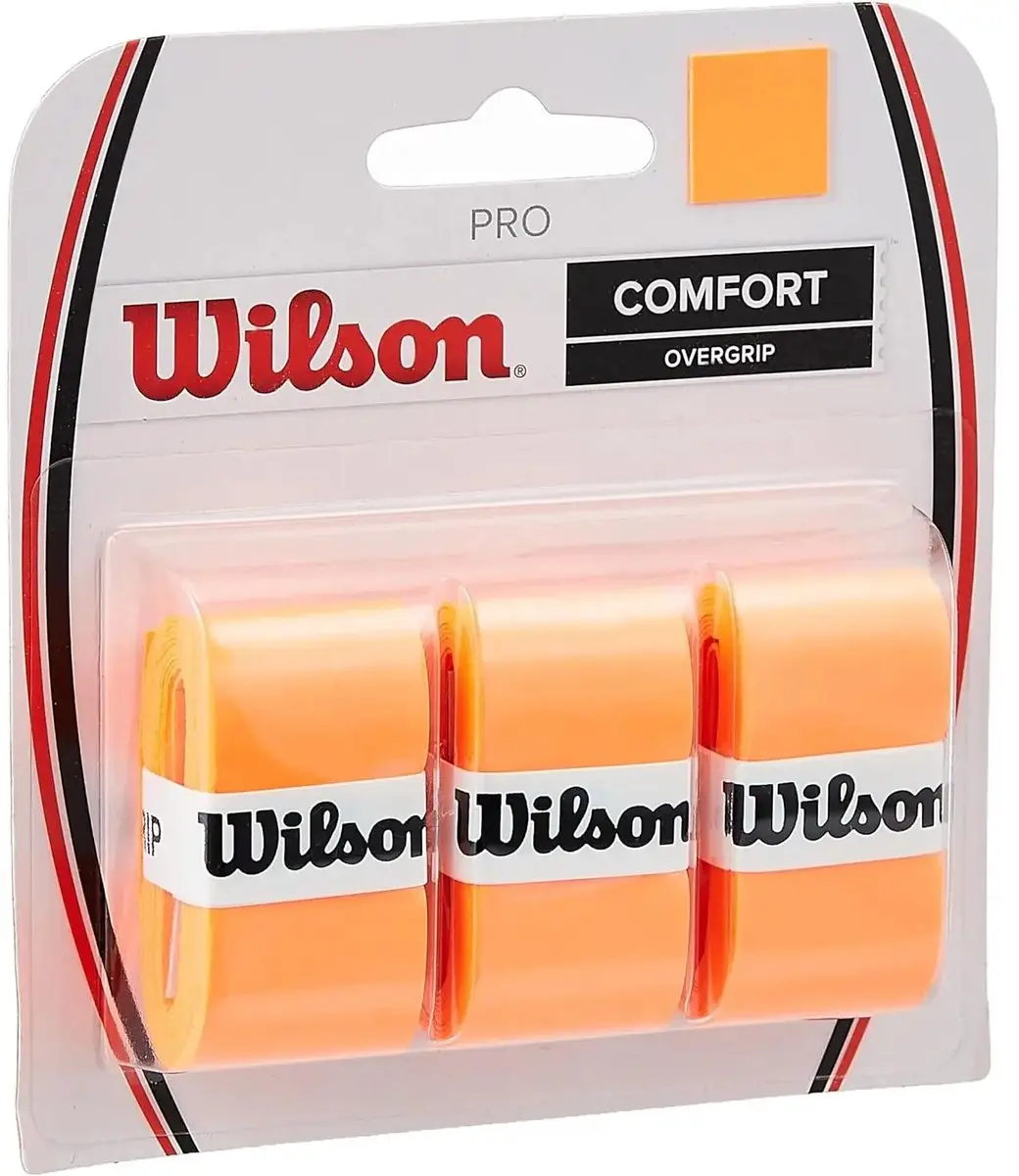 Wilson Pro Overgrip Burn WRZ470820 - 3 stuks - Oranje - afbeelding 4 van 4