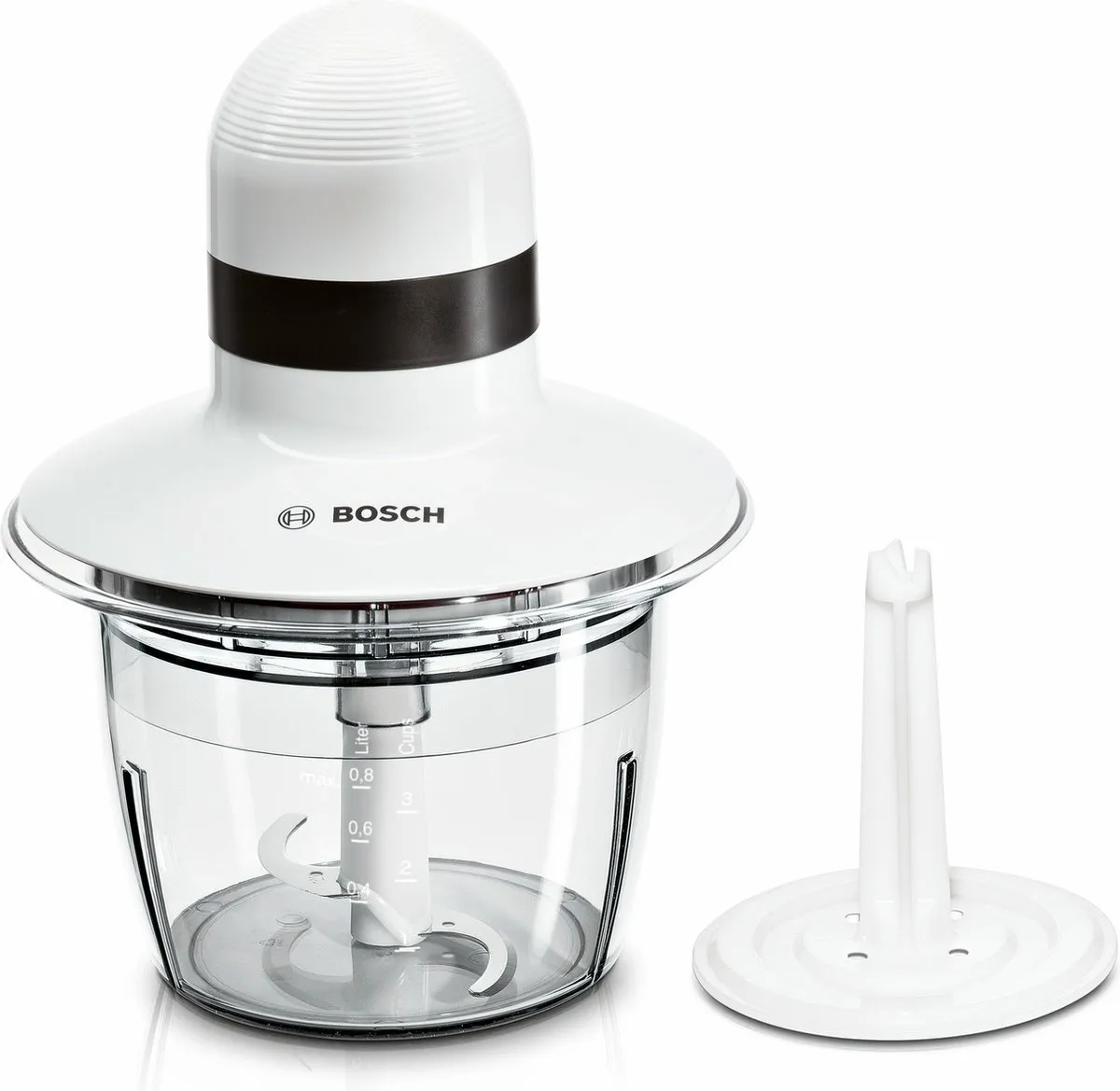 Bosch MMR08A1 Hakmolen 400W - 0,8L - Zwart/Wit
