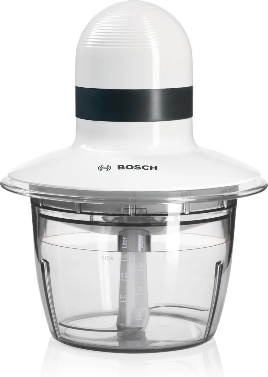Bosch MMR08A1 Hakmolen 400W - 0,8L - Zwart/Wit - afbeelding 6 van 6