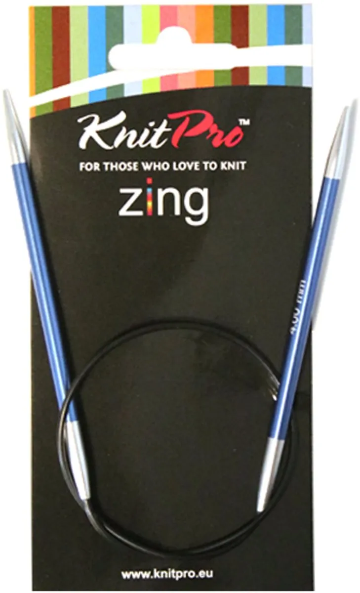 KnitPro Zing Rondbreinaalden 40cm 6.00mm - Multikleur