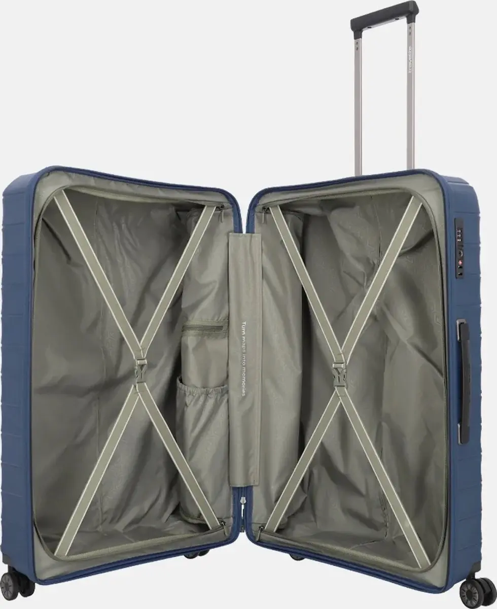 Travelite Mooby 4 Wiel Trolley L Blue - afbeelding 3 van 6
