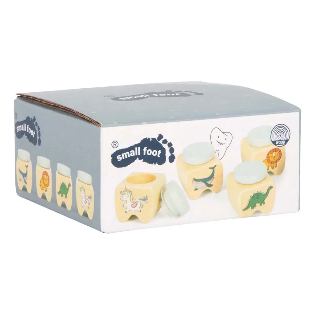 Small Foot houten tandendoosjes set