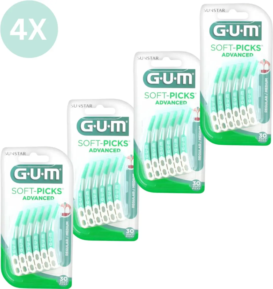 Sunstar Gum Gum Sunstar Soft Picks Advanced Regular 30 Count