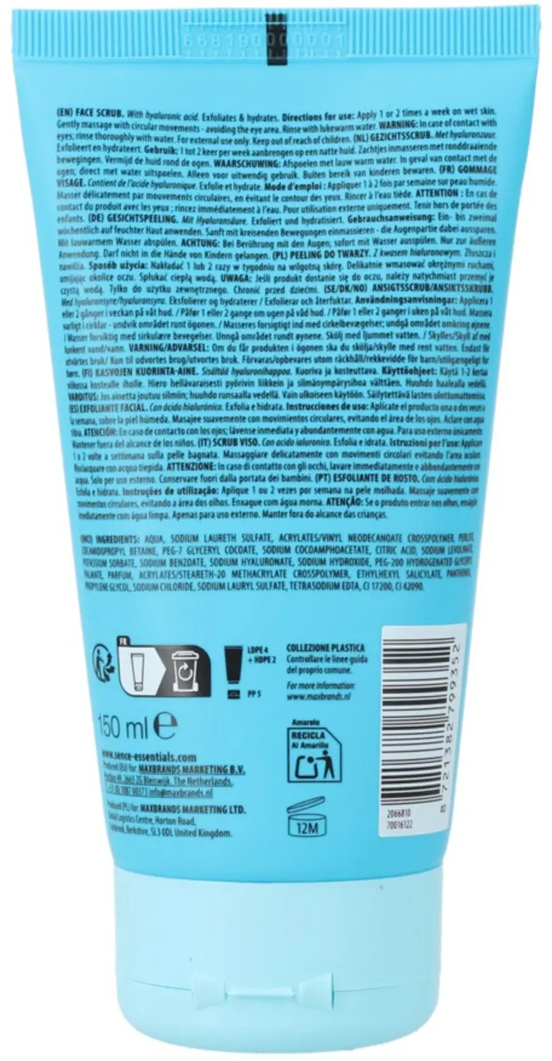 Sence Gezicht Scrub Hydroshock - 6 x 150ml - afbeelding 3 van 4