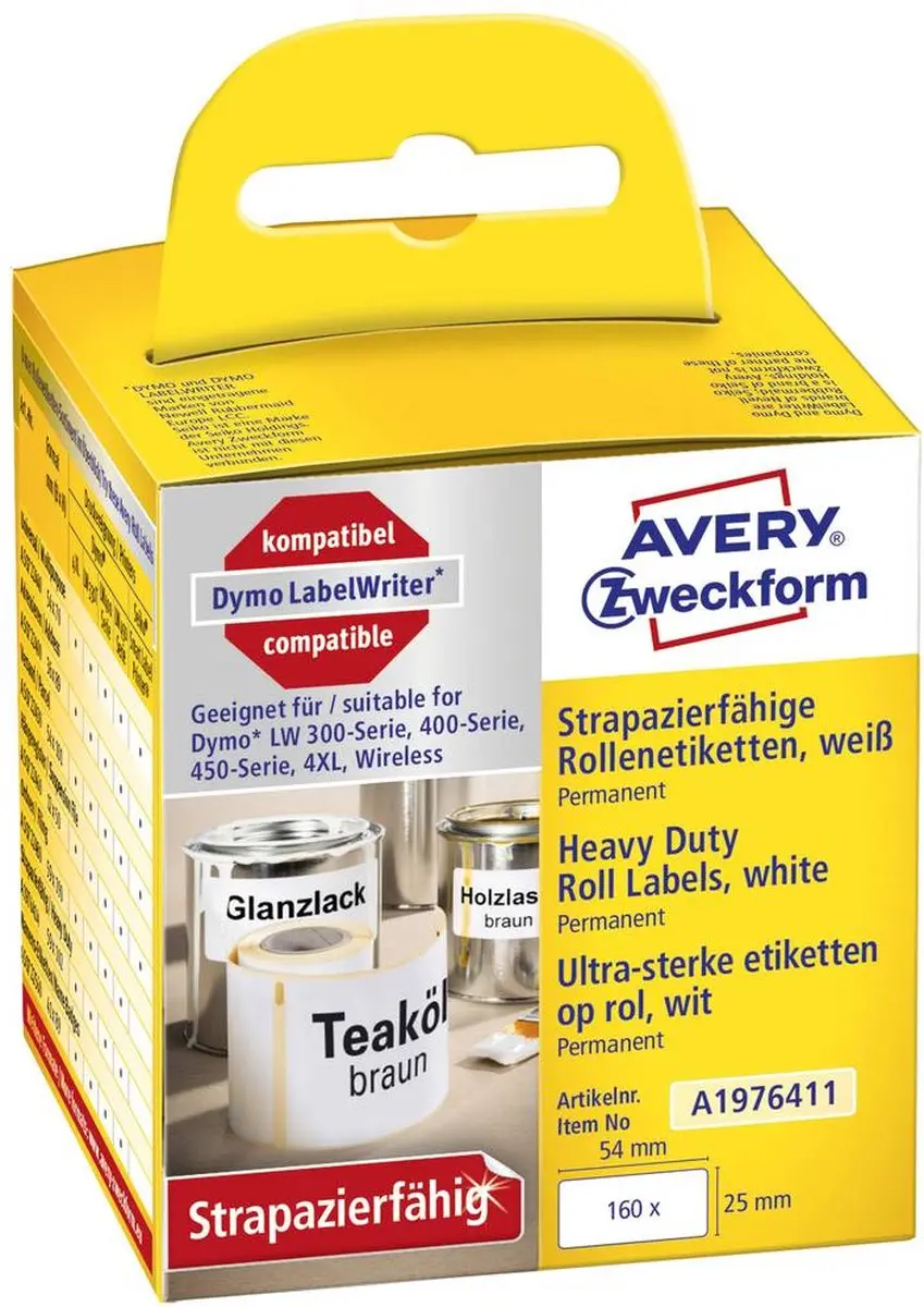 Avery A1976411 Rol met Etiketten 25x54mm - 160 stuks - afbeelding 5 van 6