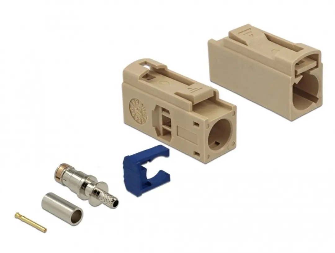Delock 89693 FAKRA-connector 25 mm (lang) voor krimpen