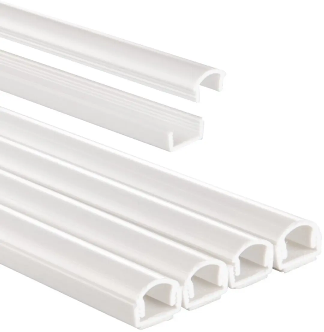 Hama Kabelgoot Zelfklevend Halfrond 100x1.1x1 cm 4 Stuks PVC/Wit