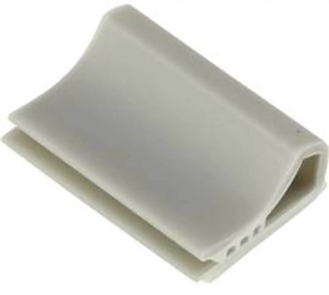 TRU COMPONENTS Bevestigingssokkel TC-6645724 Voor lintkabel Lichtgrijs 100 stuk(