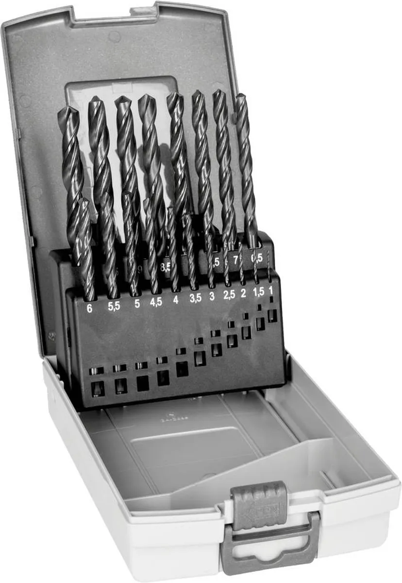 Bahco 4515-SET-19 Spiraalboorset HSS-R - 19-delig 1-6mm - Metaal