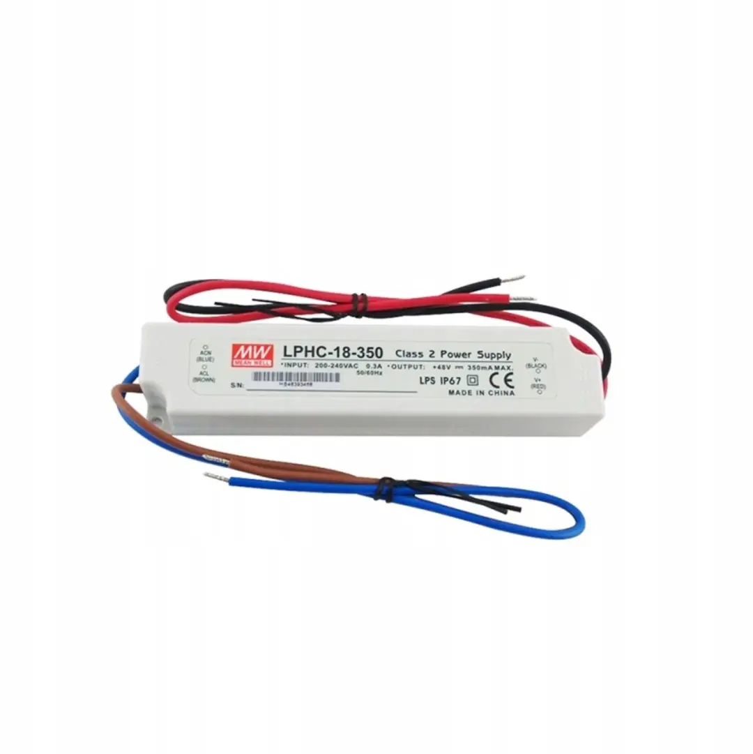 Mean Well LPHC-18-350 LED Driver 350mA IP67