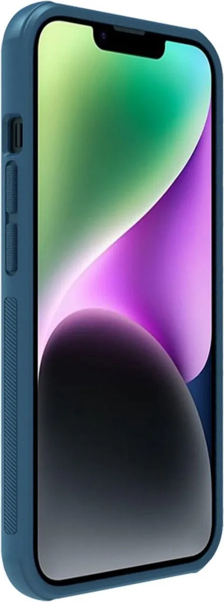Nillkin Super Frosted Shield Hoesje iPhone 14 Plus - Blauw - afbeelding 3 van 6