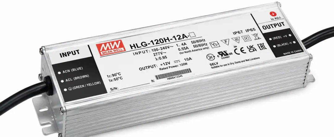 Mean Well HLG-120H-12 LED-voeding 120W 12V 10A IP67