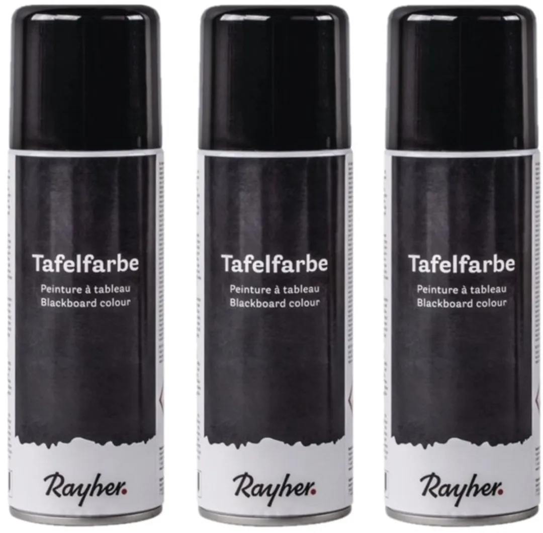 Rayher Krijtbordverf Spray 3x 200ml