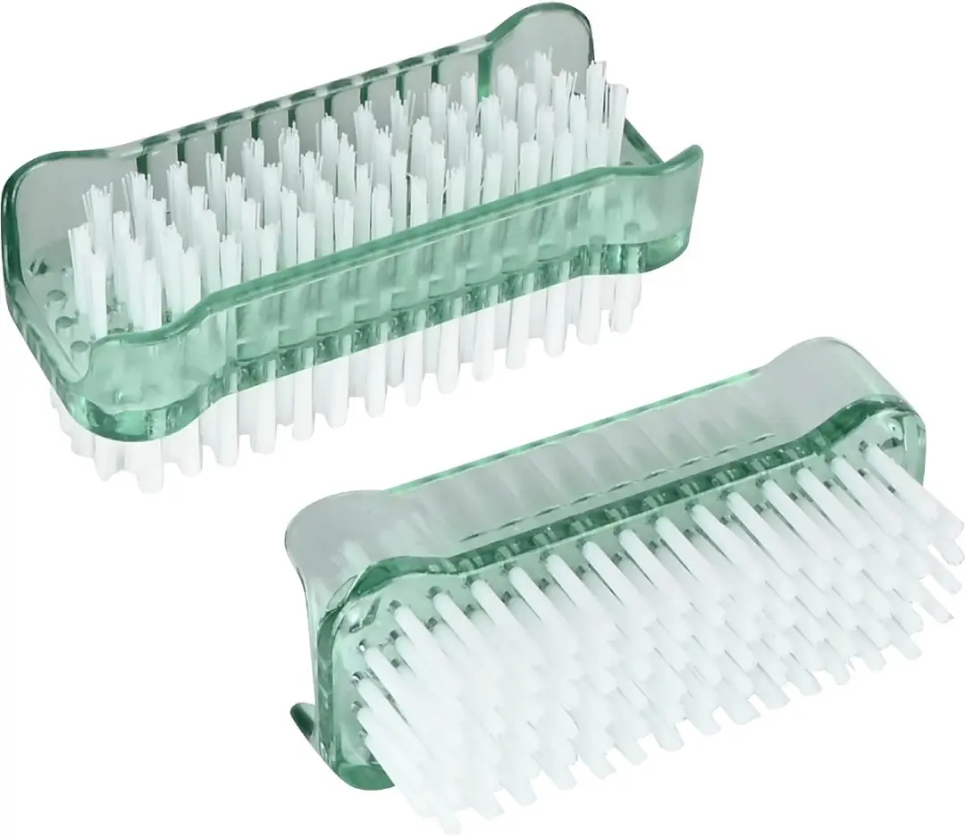 Benson Nagelborstel dubbel 2 stuks met nylon borstels aan twee zijden