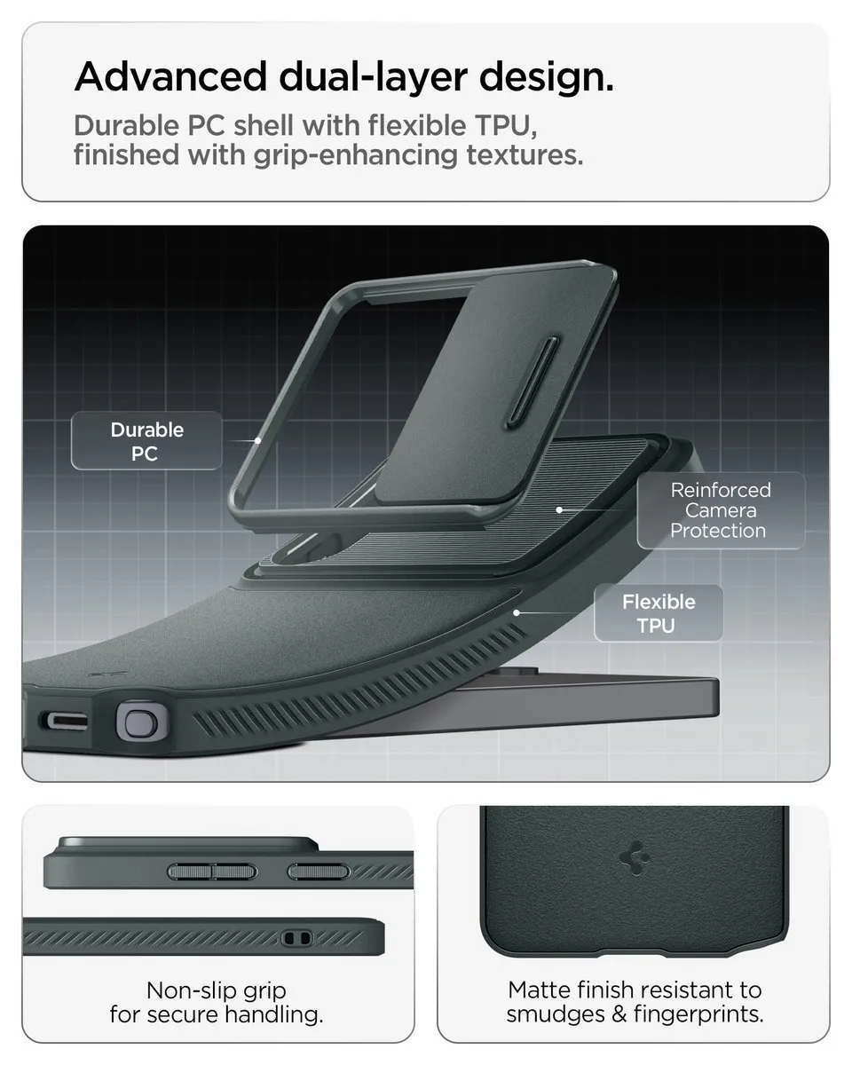Spigen Optik Armor Camera Slider 8800283318203 - Donkergroen
