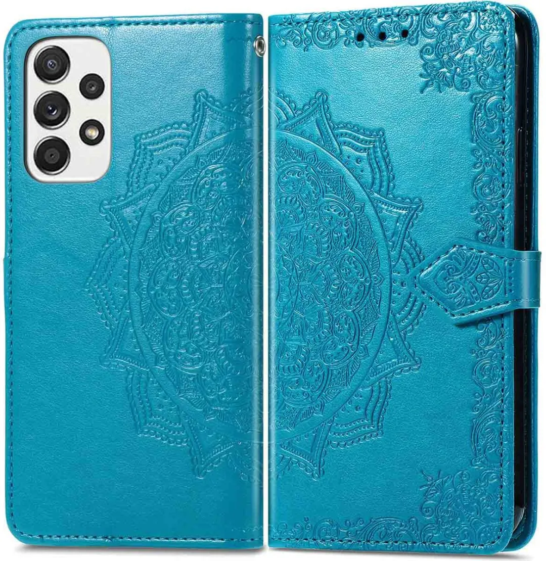Imoshion Mandala Bookcase Hoesje Samsung Galaxy A33 - Turquoise