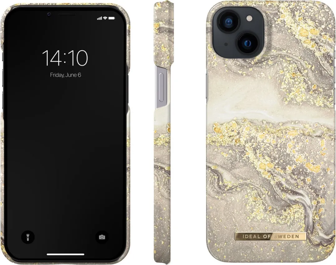iDeal of Sweden iPhone 14 Plus Hoesje Sparkle Greige Marble - afbeelding 6 van 6