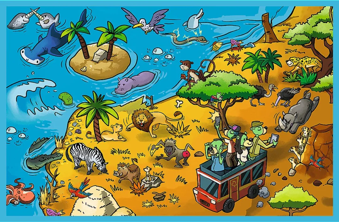 Trefl Stripfiguren Puzzel 70 Stuks - Meerkleurig