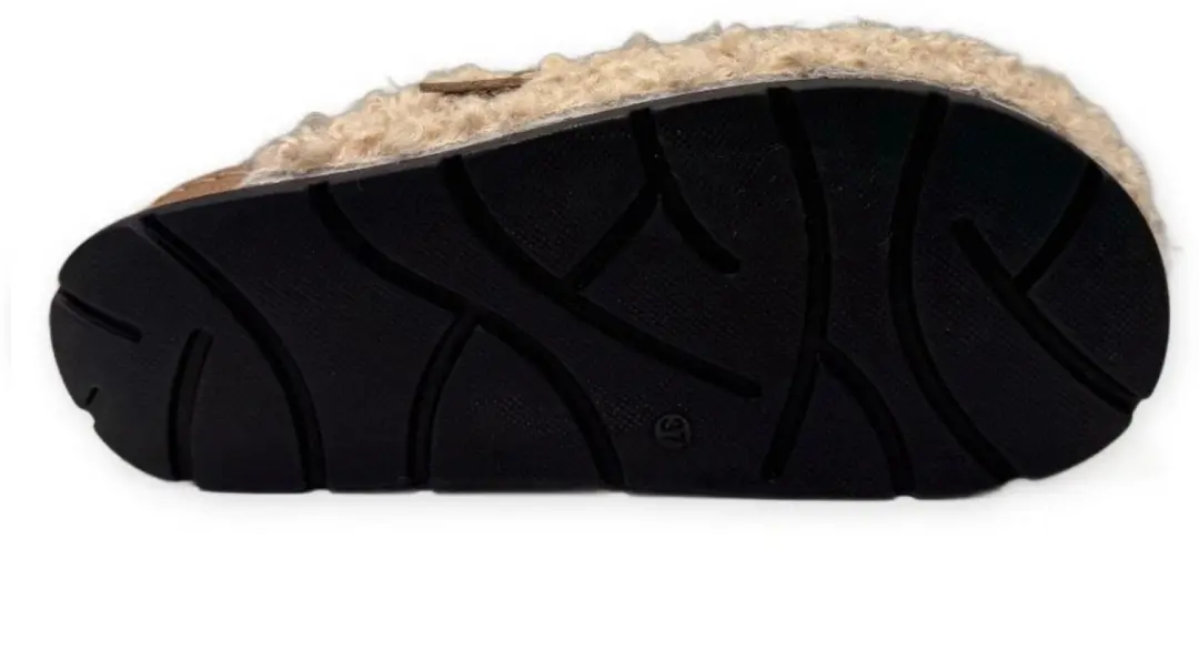 Rohde Chalk Fluffy Damespantoffels - Beige - afbeelding 2 van 6