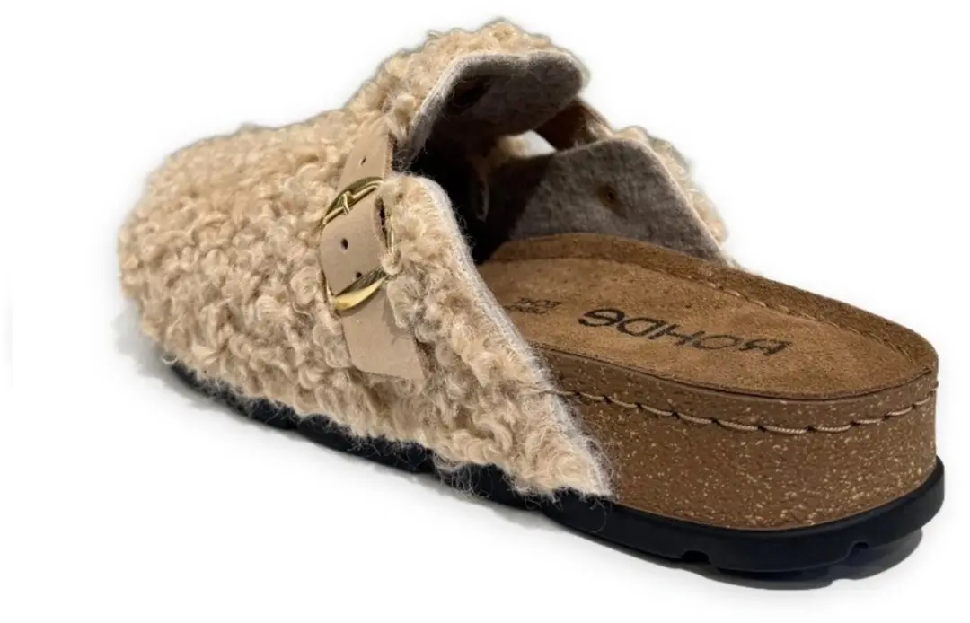 Rohde Chalk Fluffy Damespantoffels - Beige - afbeelding 3 van 6