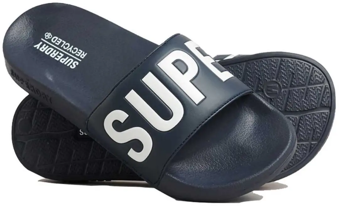 Superdry Code Core Vegan Slippers - Blauw - afbeelding 2 van 6