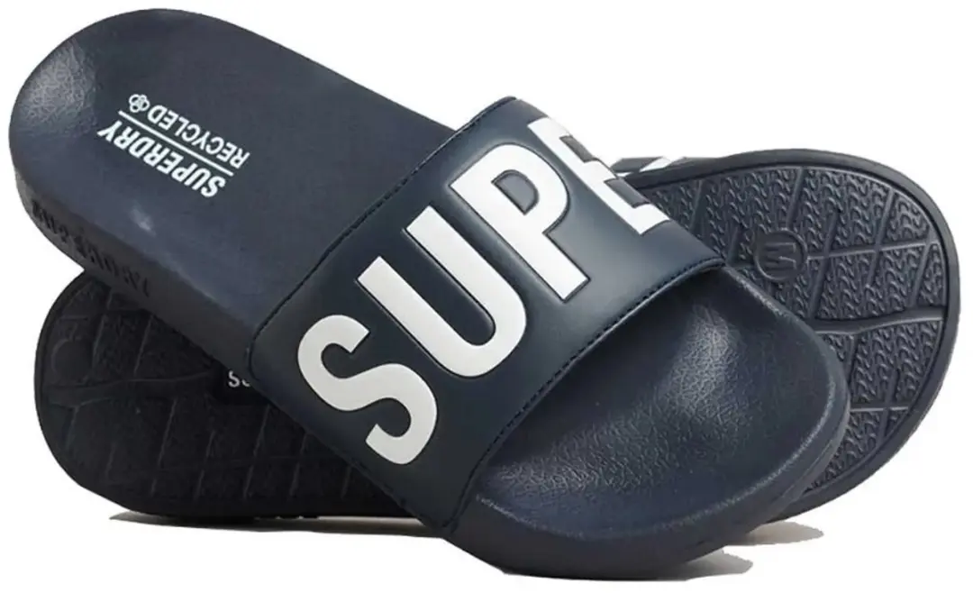 Superdry Code Core Vegan Slippers - Blauw - afbeelding 3 van 6