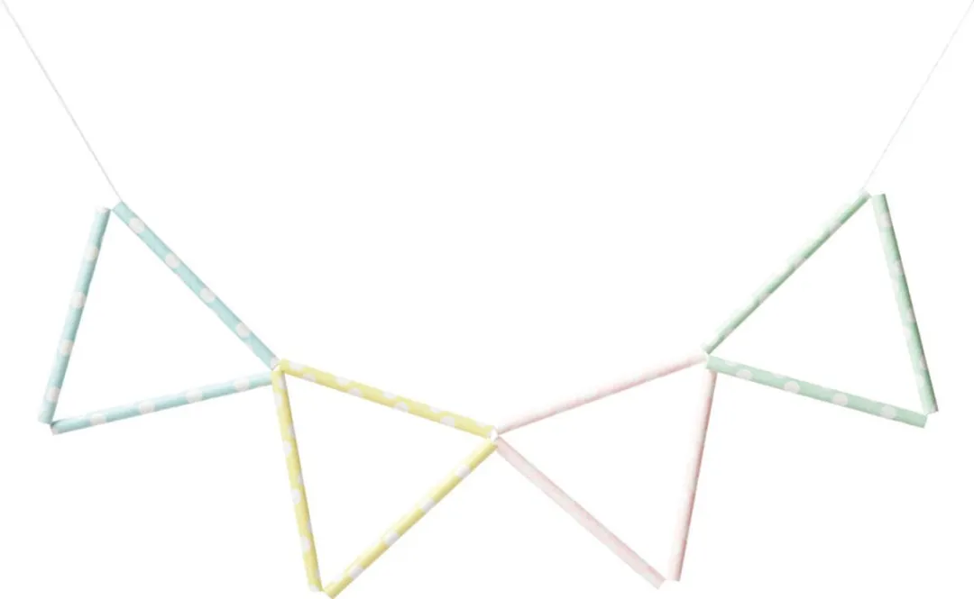 Folia Papieren Rietjes Pastel Stippen 25 Stuks