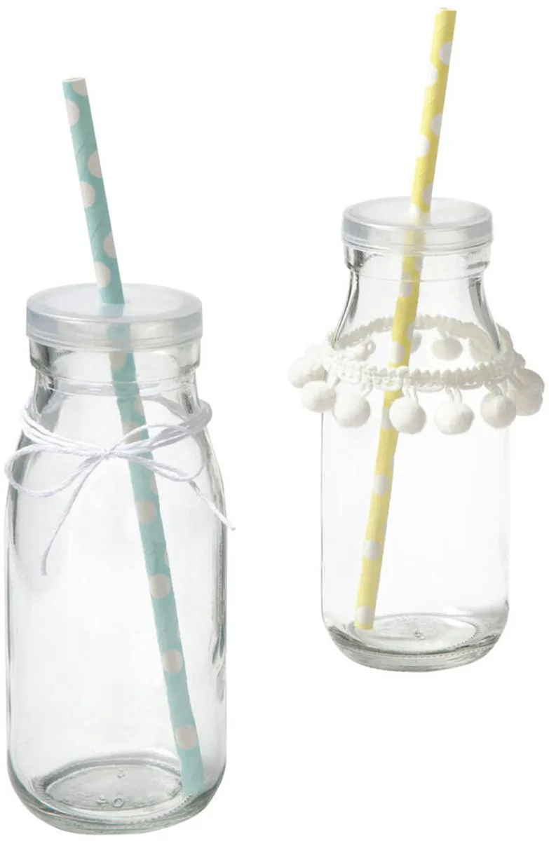 Folia Papieren Rietjes Pastel Stippen 25 Stuks
