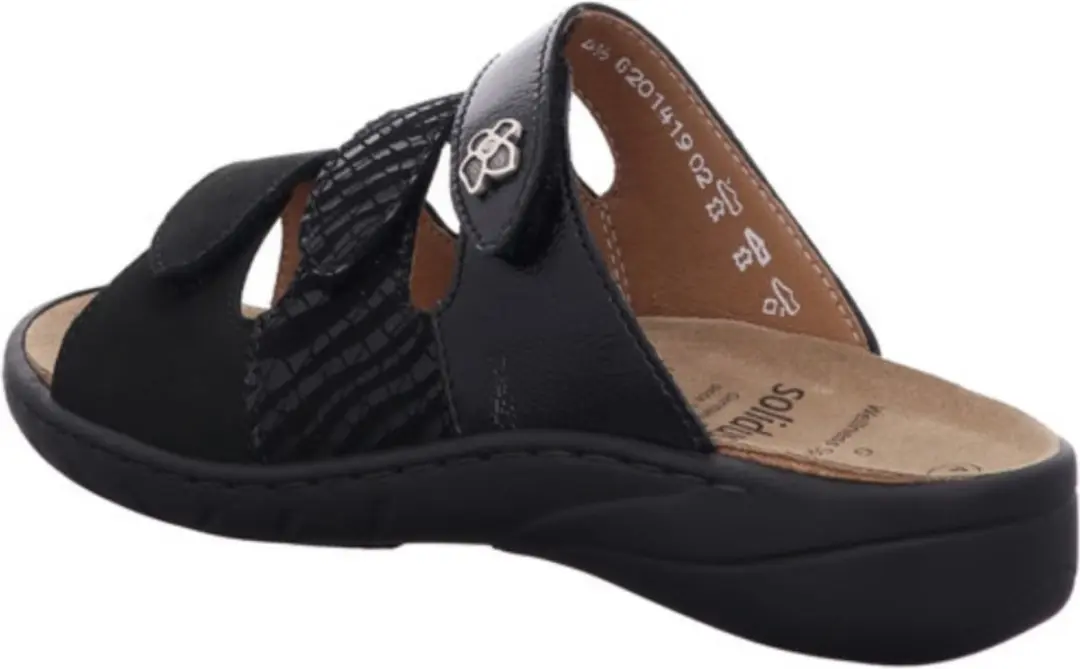 Solidus Dames Slippers - Zwart - afbeelding 4 van 6