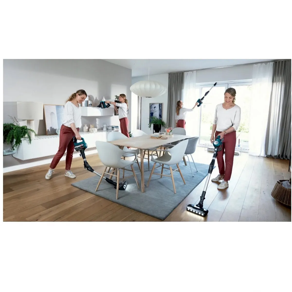 Bosch BSS71125AH 2-in-1 Oplaadbare Stofzuiger - 18V - Zwart/Blauw - afbeelding 4 van 6
