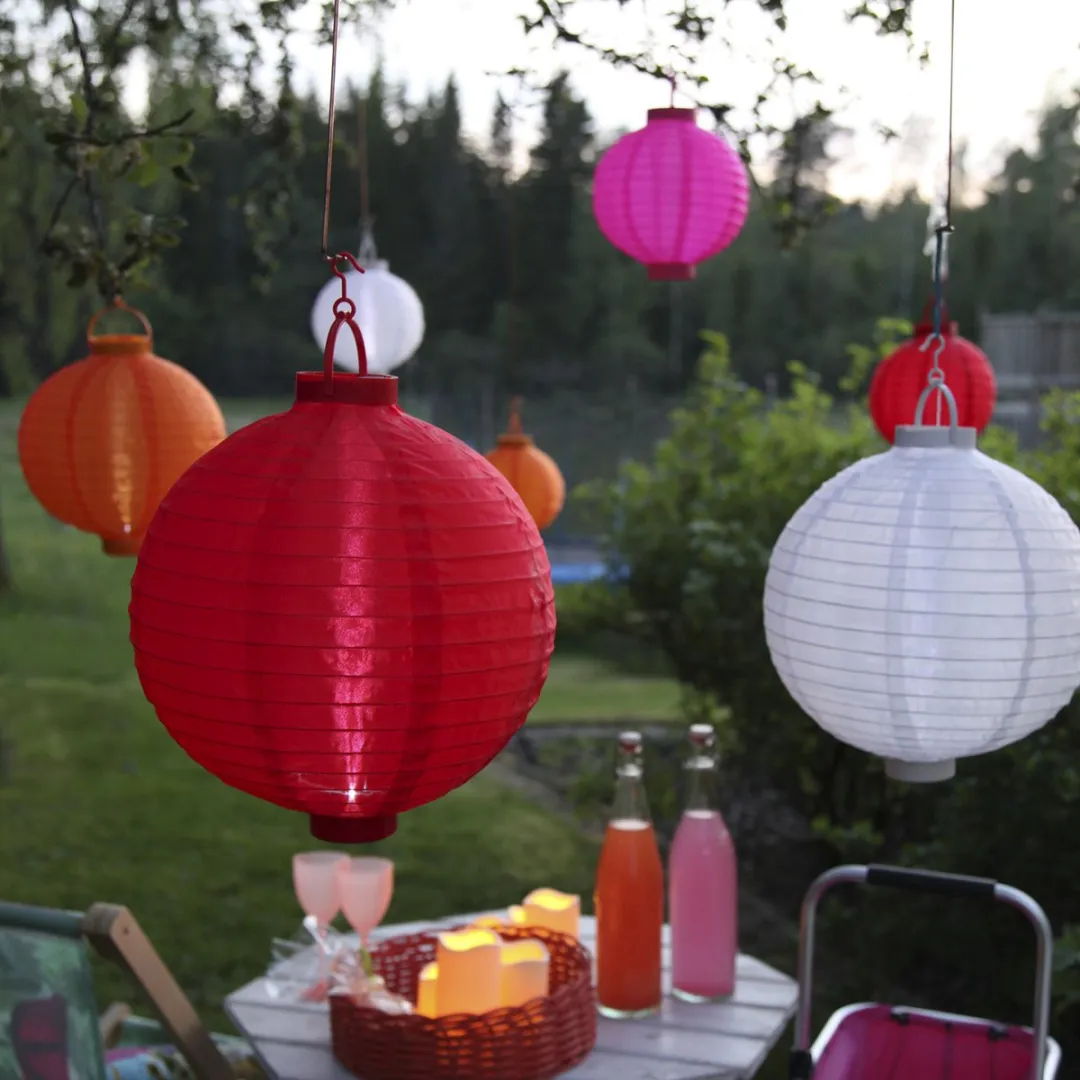 Star Trading Festival Solar Lantaarn - Koel wit - Ø20cm