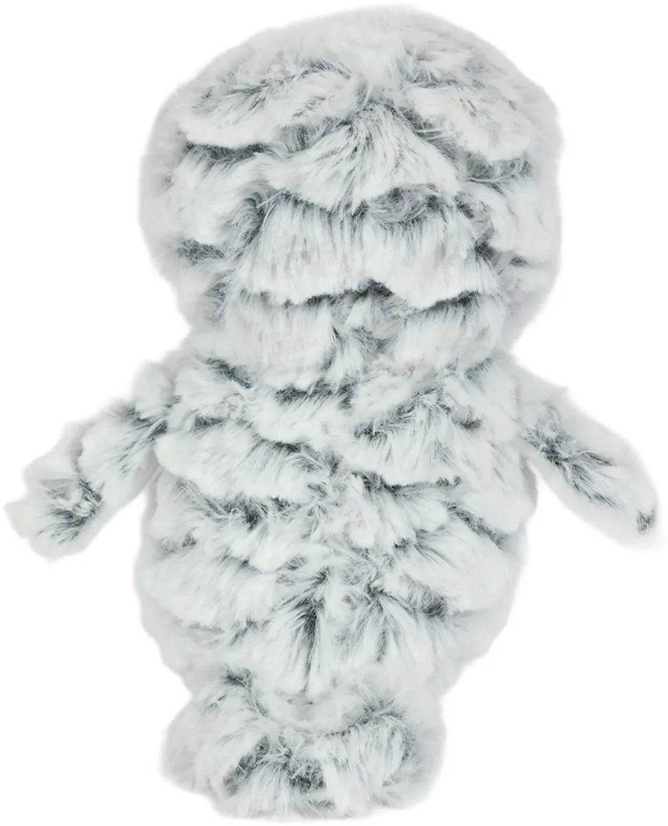 PIA Soft Toys Pluche Uil 19cm - Wit/Grijs/Geel