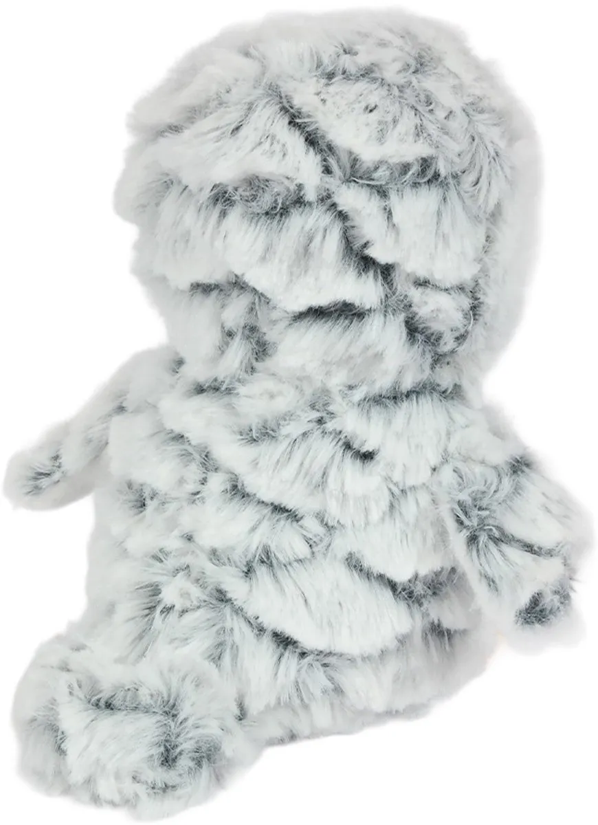 PIA Soft Toys Pluche Uil 19cm - Wit/Grijs/Geel