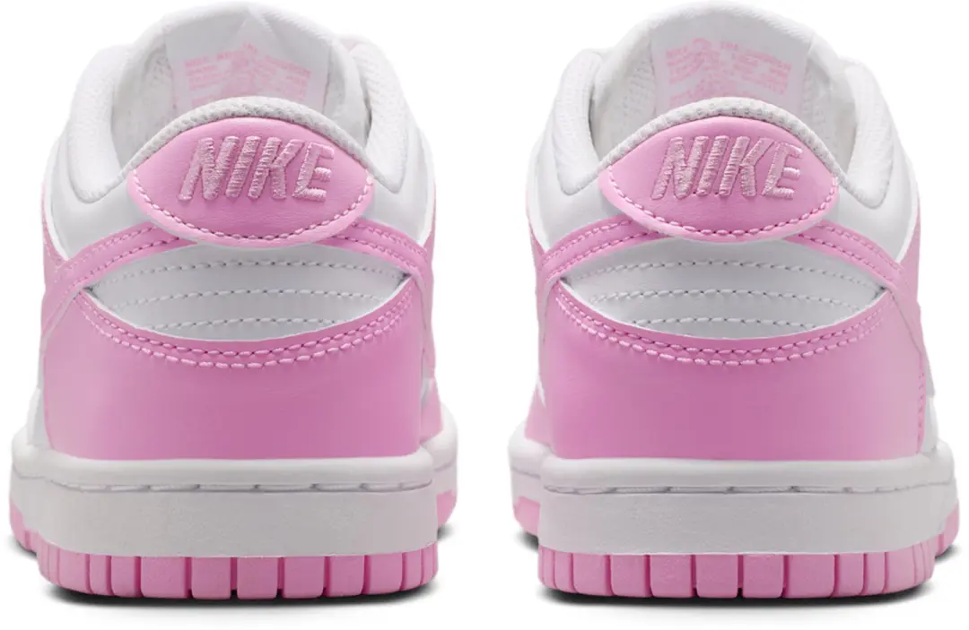 Nike Dunk Low White Pink Rise (GS) Sneakers - Wit/Roze - afbeelding 5 van 6